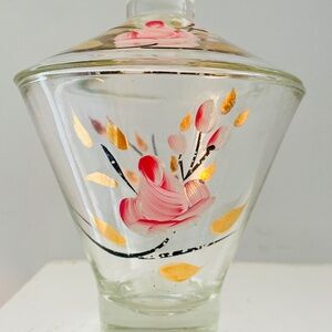 Vintage Hand Painted Candy Dish, Mid Century Modern Candy Dish, 1950s Decor